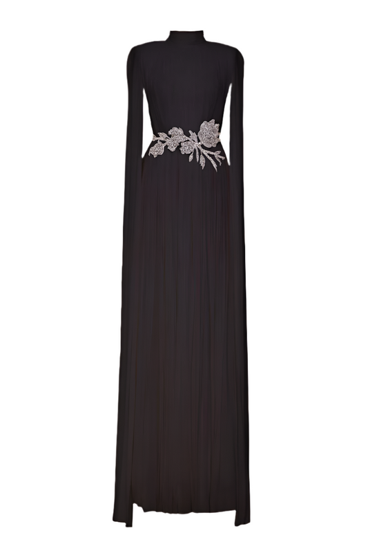 PUNCH DRESS IN BLACK