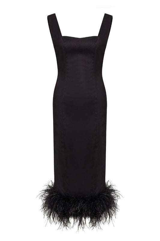 SOHO NOIR MIDI DRESS
