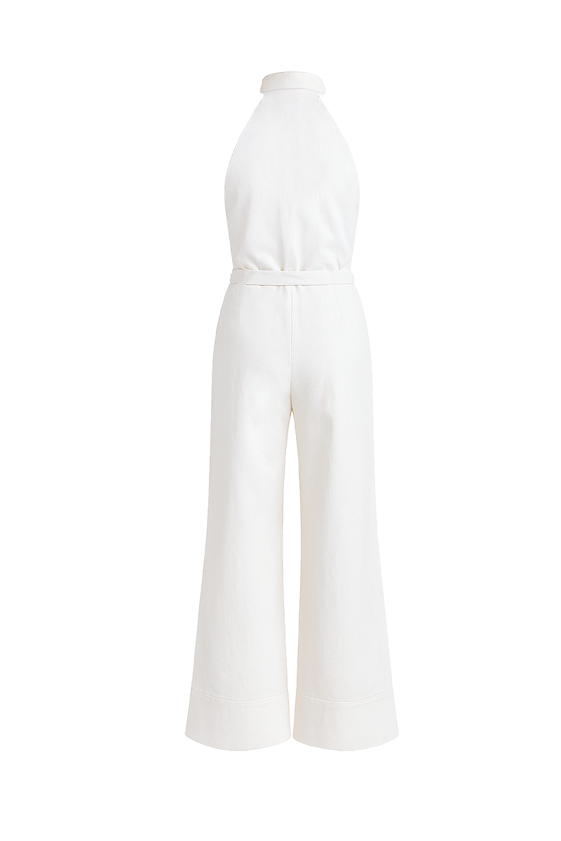 RESORT JUMPSUIT IN IVORY