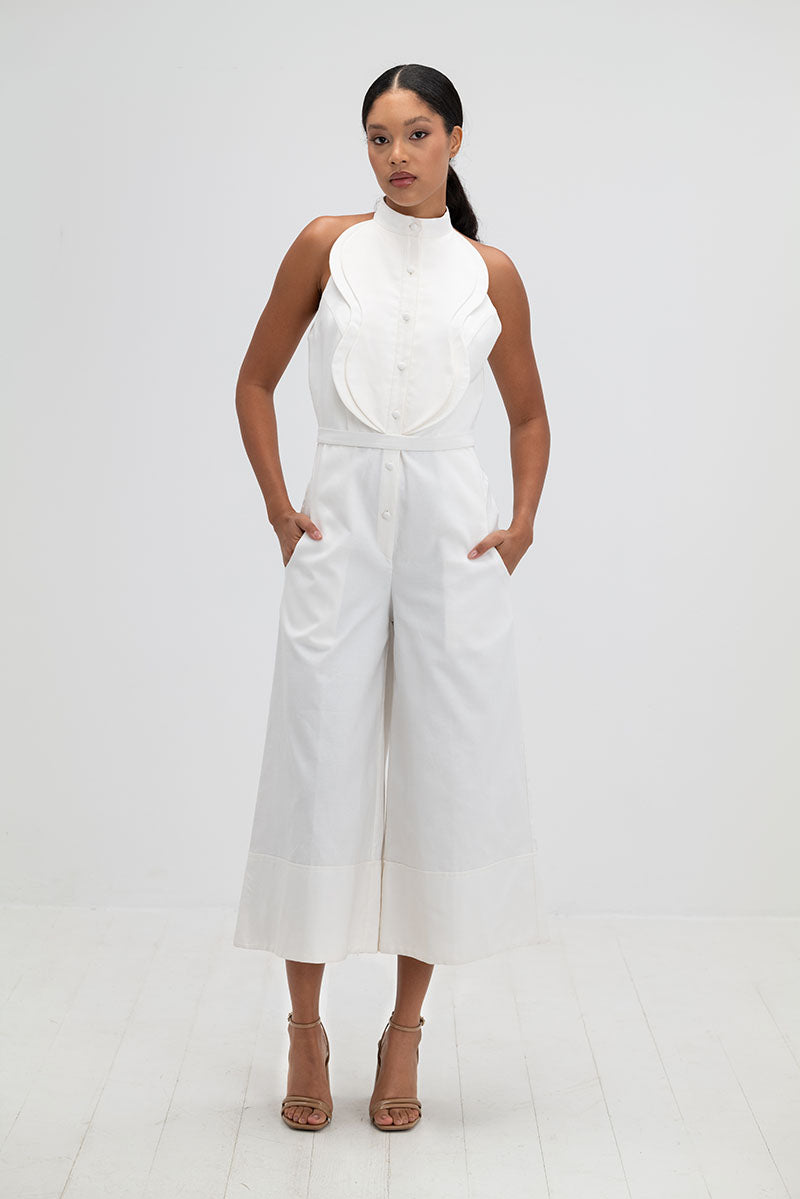 RESORT JUMPSUIT IN IVORY