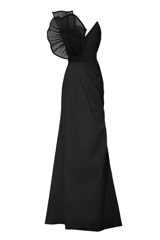 SAGE DRESS IN BLACK
