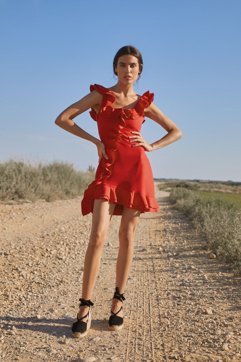 PENELOPE DRESS IN RED