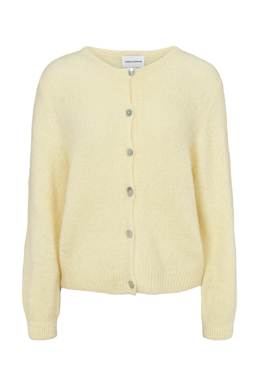 SUSAN ALPACA CARDIGAN IN LIGHT YELLOW