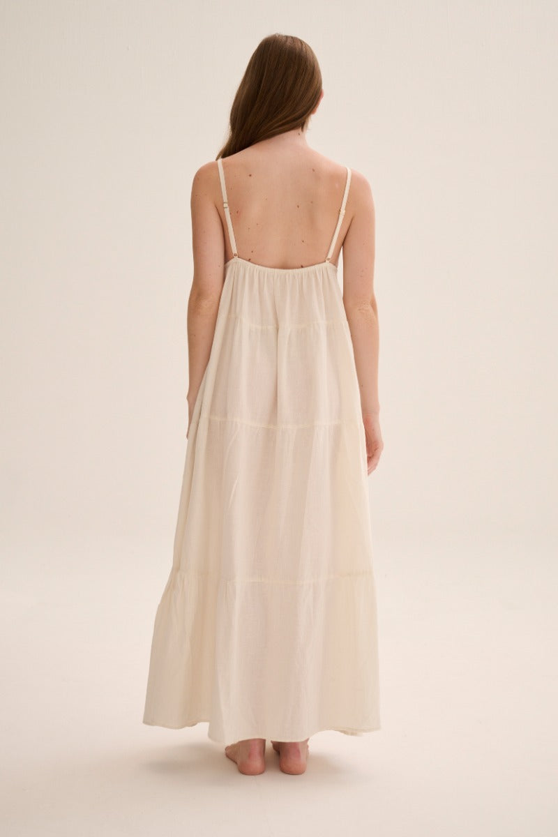 TIEMPOS DRESS IN ECRU