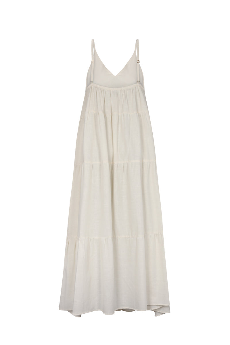 TIEMPOS DRESS IN ECRU