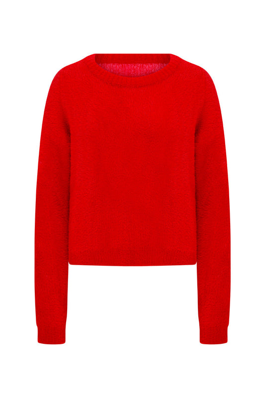 HOT ROSEBERRY OVERSIZE ICONIC KNIT