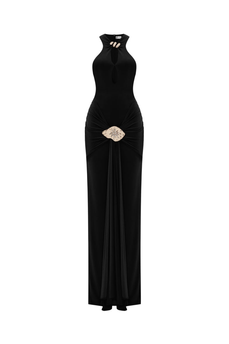 MOON CHASER DRESS IN BLACK