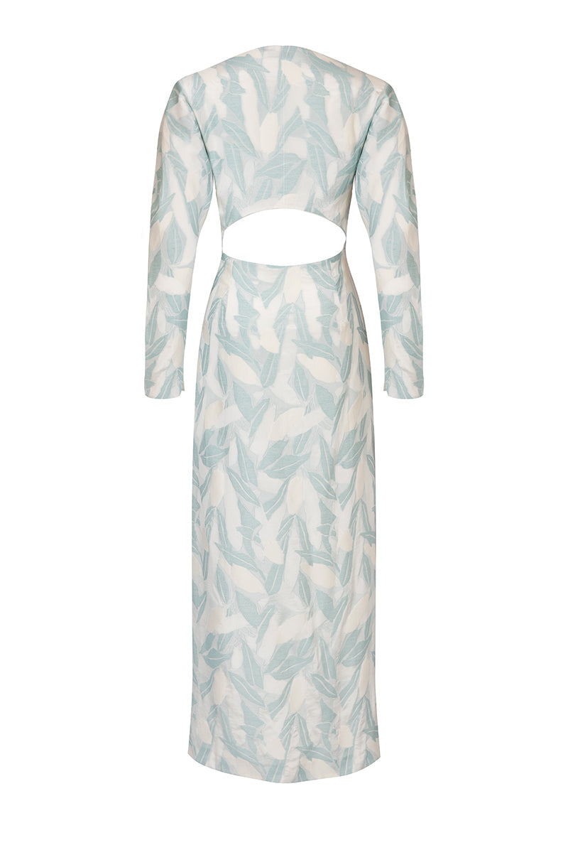 CHRISTIE CUT-OUT FLORAL DRESS