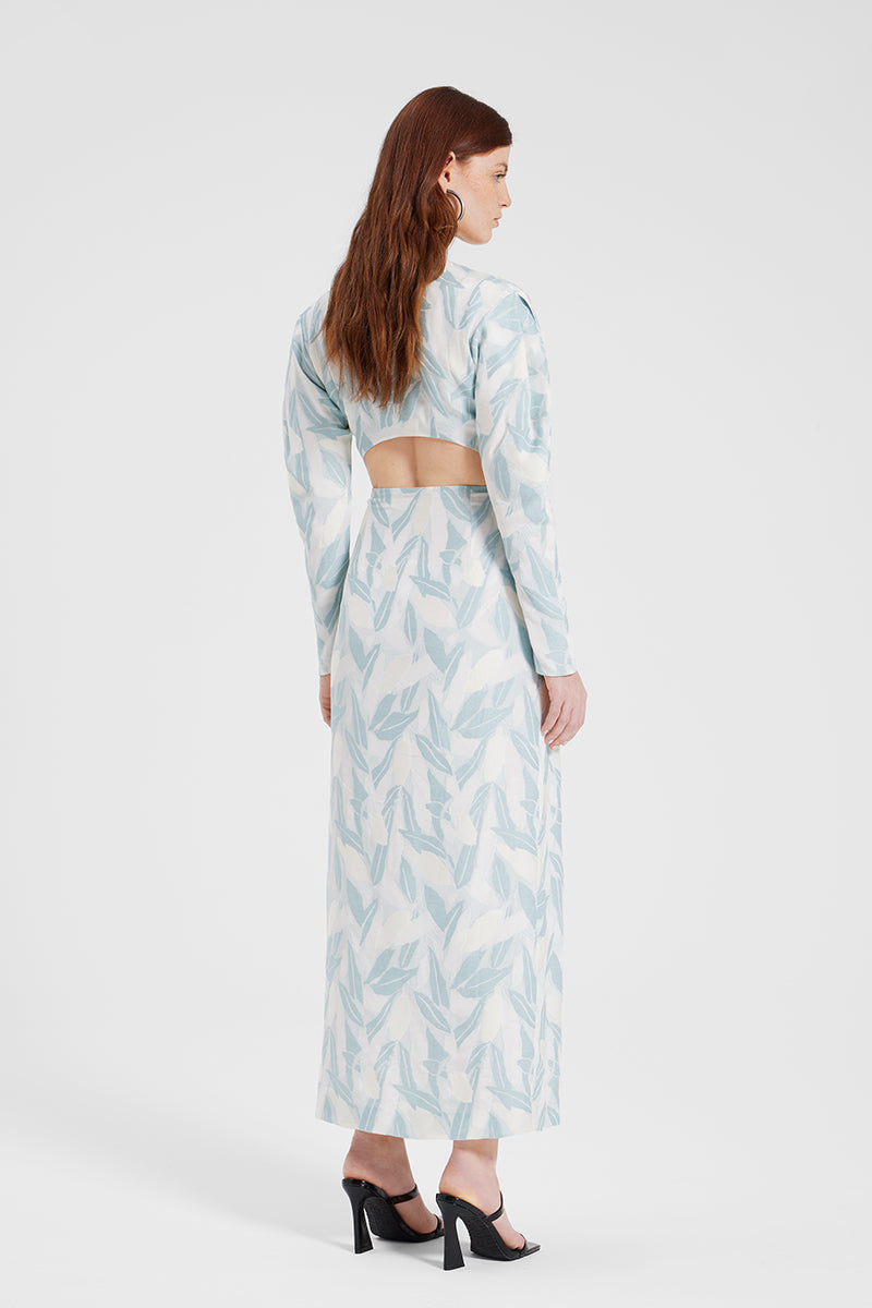 CHRISTIE CUT-OUT FLORAL DRESS