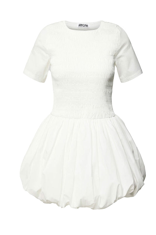 ELEANOR WHITE MINI DRESS