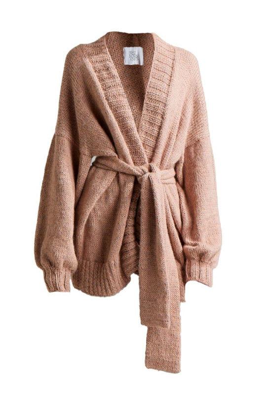 DEMOISELLE OVERSIZED BELTED CARDIGAN