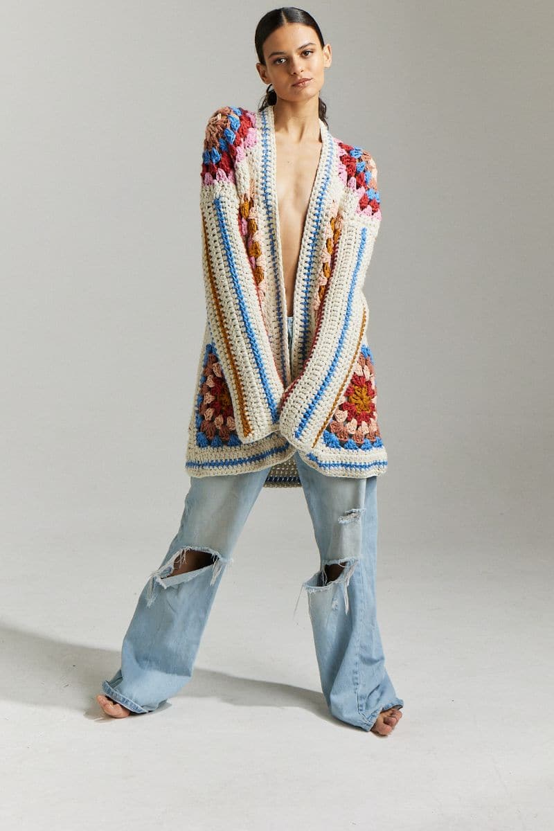 FARRAH HAND-CROCHET CARDIGAN
