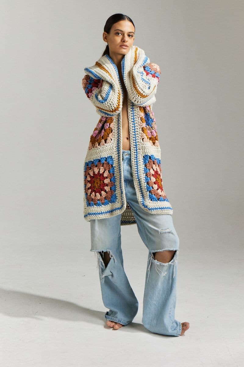 FARRAH HAND-CROCHET CARDIGAN