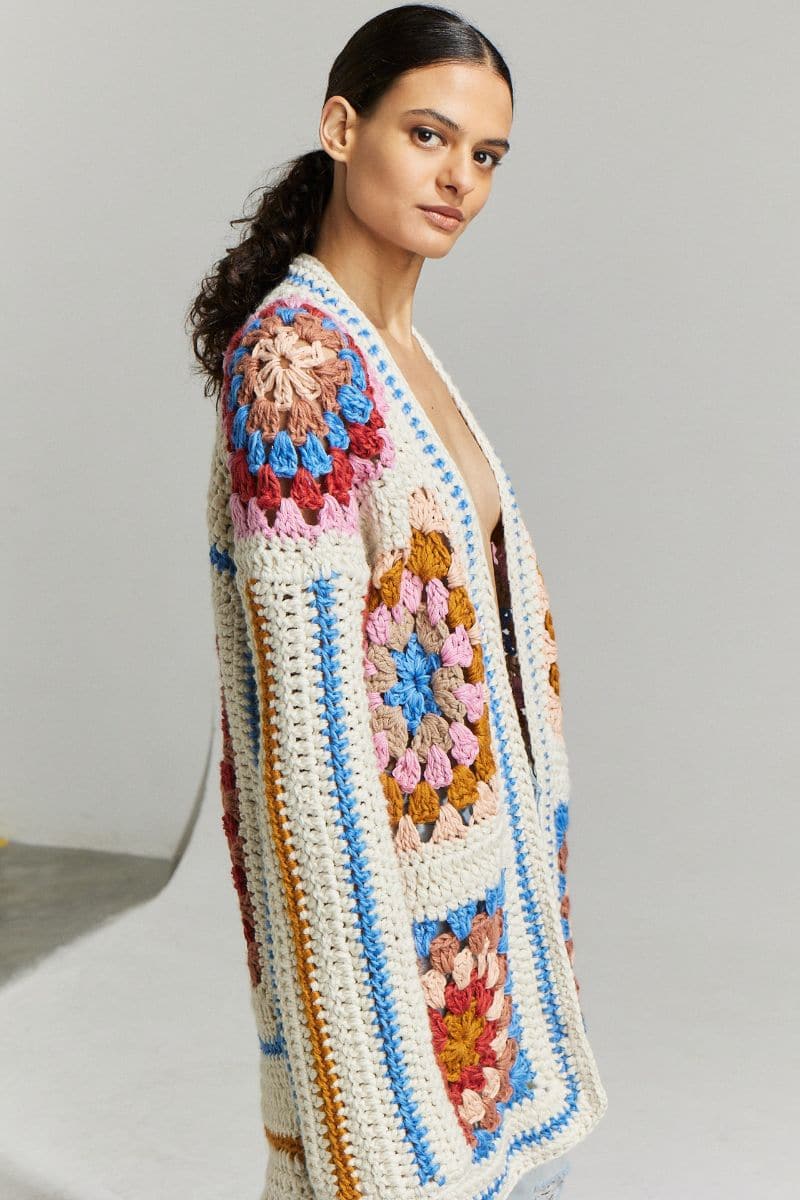 FARRAH HAND-CROCHET CARDIGAN