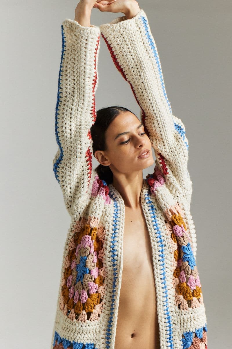 FARRAH HAND-CROCHET CARDIGAN