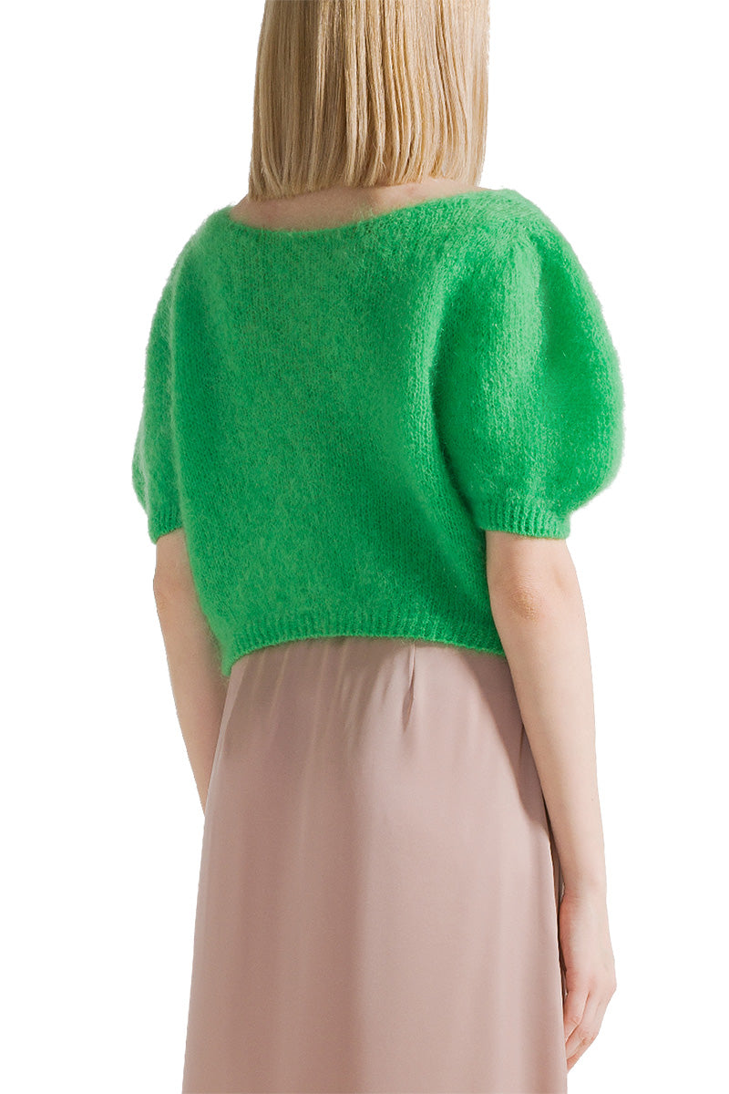 HARPER CARDIGAN IN BRIGHT GREEN
