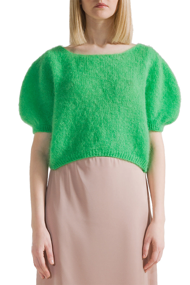 HARPER CARDIGAN IN BRIGHT GREEN