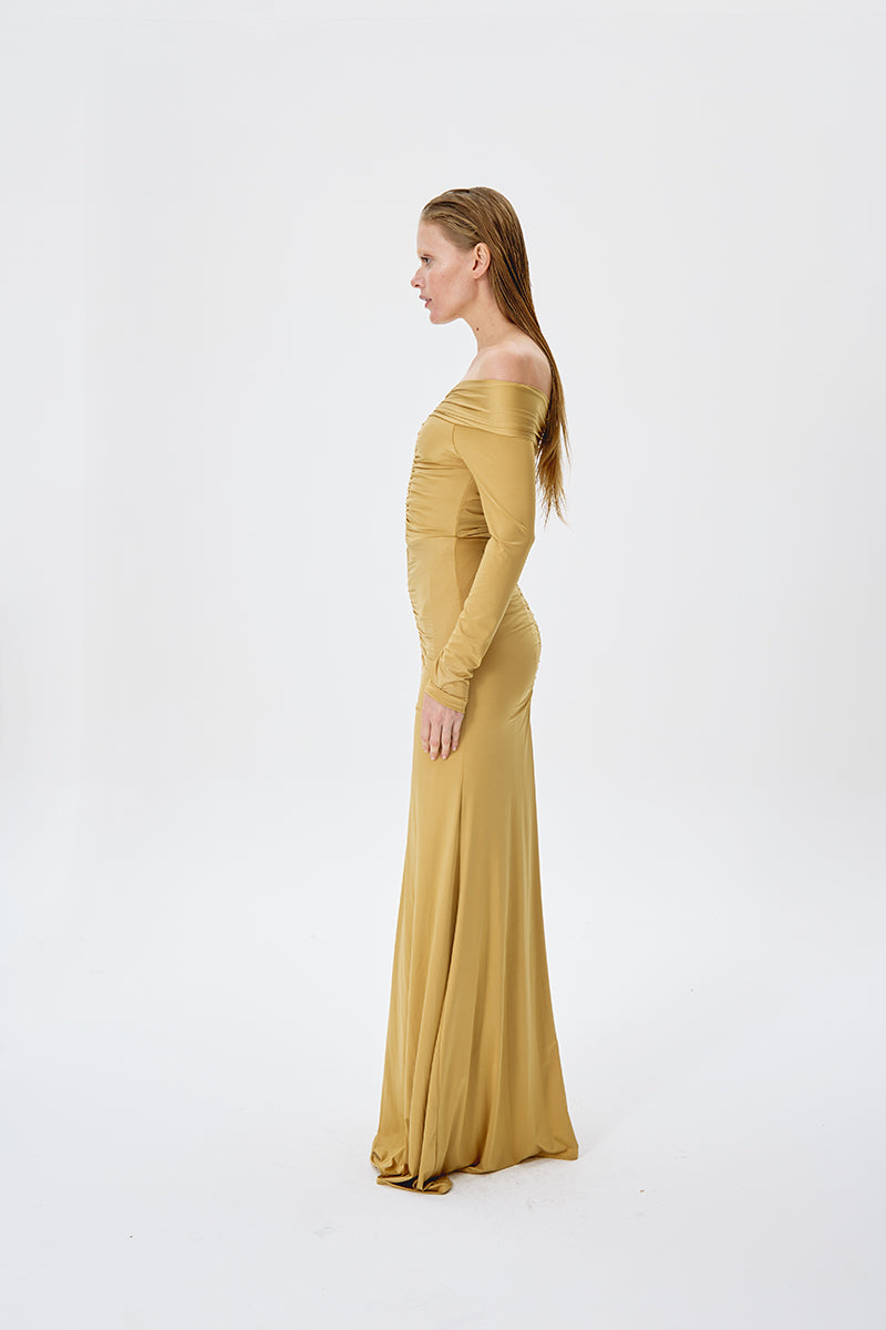TREASURE DRESS IN GOLD