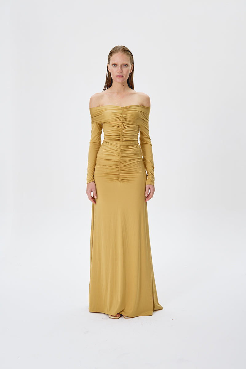 TREASURE DRESS IN GOLD