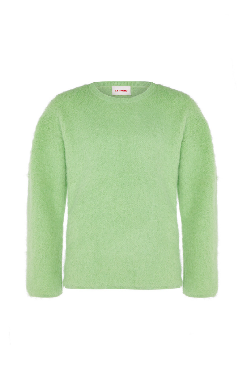 SURI KNITTED MINT CREWNECK
