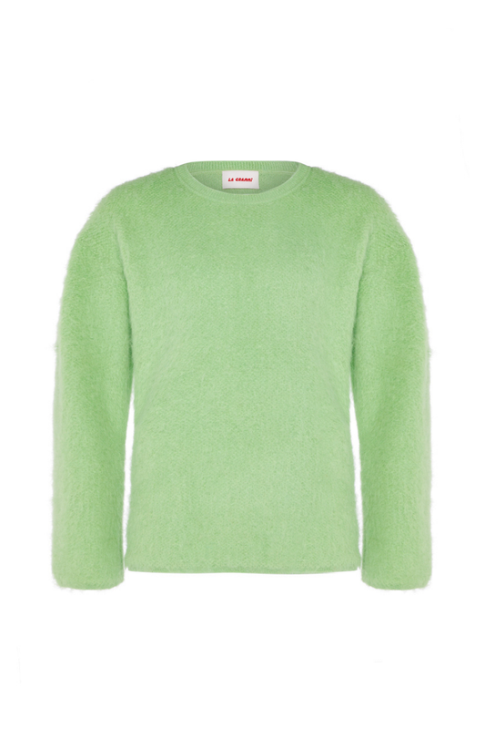 SURI KNITTED MINT CREWNECK