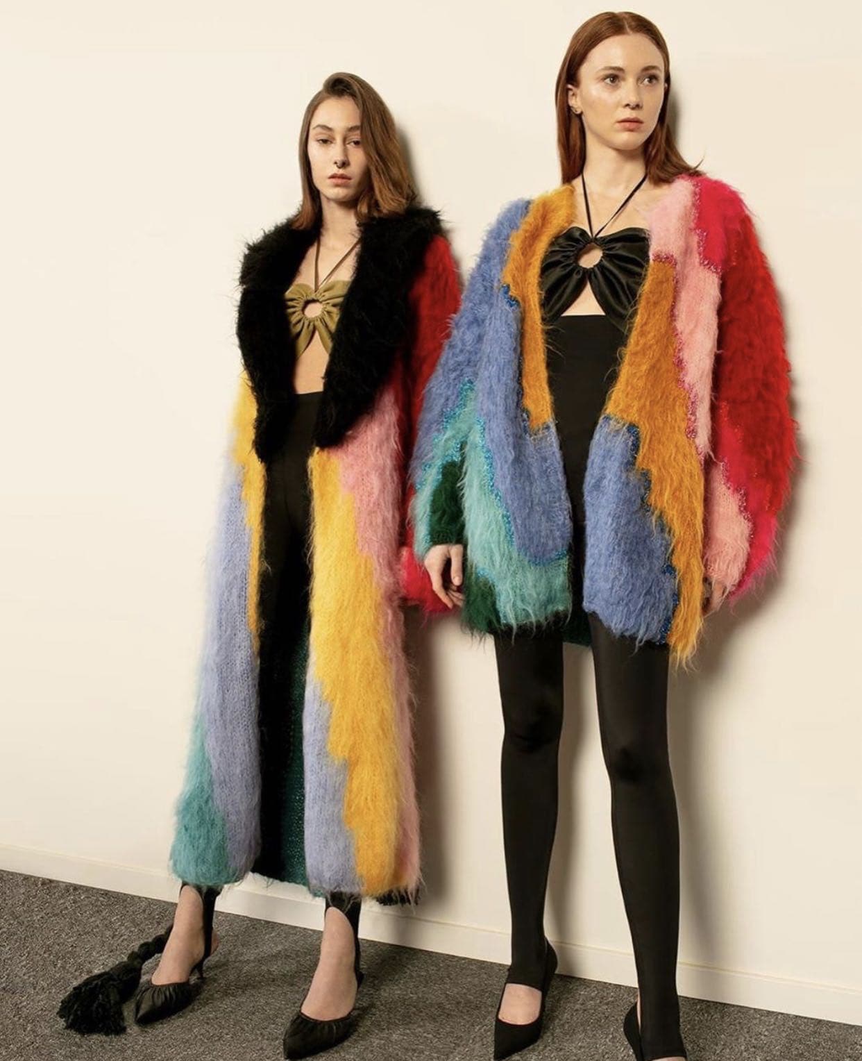OVERSIZED BELTED MOHAIR CARDIGAN