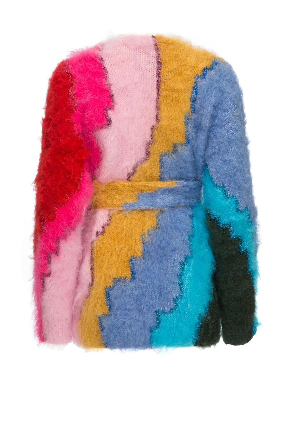 OVERSIZED BELTED MOHAIR CARDIGAN