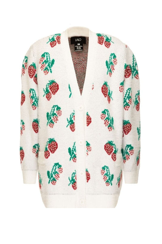 WHITE ROSE KNITTED SWEATER