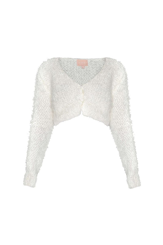 CROPPED KNITTED CARDIGAN