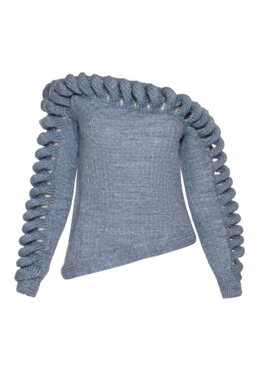 CULT MIA X LIYA SHOULDER FRAME SWEATER