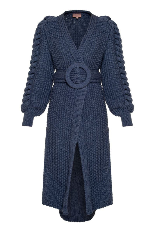 CULT MIA X LIYA STATEMENT CARDIGAN WITH BELT