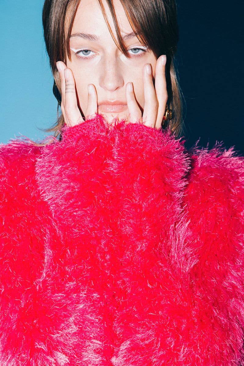 POP PINK FLUFFY CARDIGAN