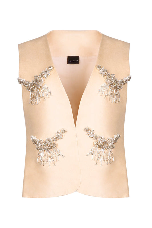 ALORA VEST IN SOFT YELLOW