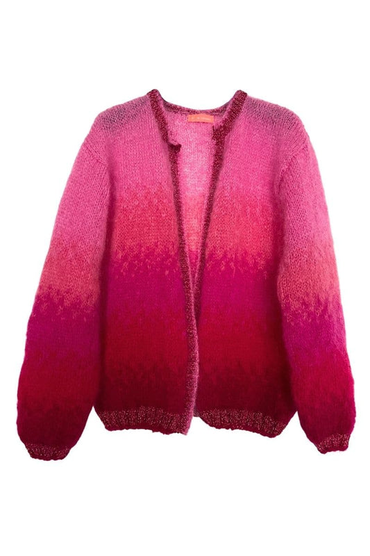 ROSE TIE&DYE MOHAIR GILET