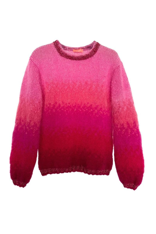 ROSE TIE&DYE PULL MOHAIR SWEATER